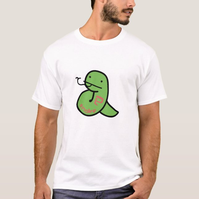 Camiseta Arte de Cobra do Zodíaco Chinês (Frente)