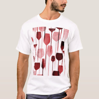 Camiseta Arte de colagem: padrões de bebidas em festas.