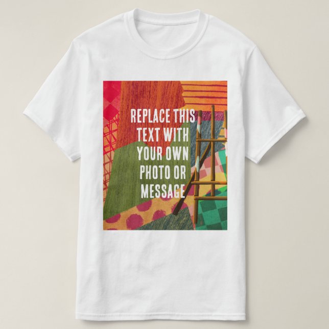 Camiseta Arte de Colorir Abstrata (Frente do Design)