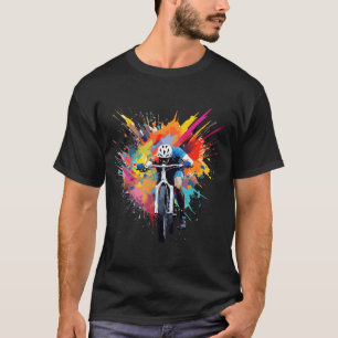 Camiseta Arte de Competição Campeão de Jogos de Bicicleta M
