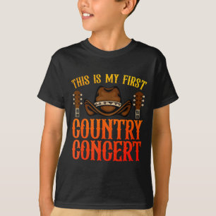 Camiseta Arte de Concerto Country Para Homens Mulheres Cria