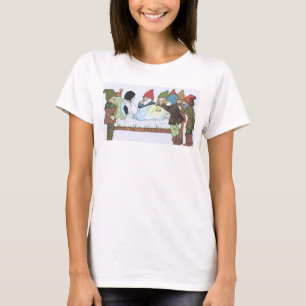 Camiseta Arte de Conto de Fadas de Livro Antigo.