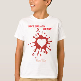 Camiseta Arte de Coração com Efeito de Tinta – Design Criat