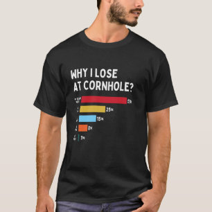 Camiseta Arte de Cornhole para Homens e Mulheres Jogador de