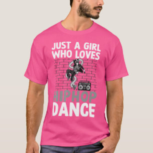 Camiseta Arte De Dança De Hip Hop legal Para Mulheres Menin