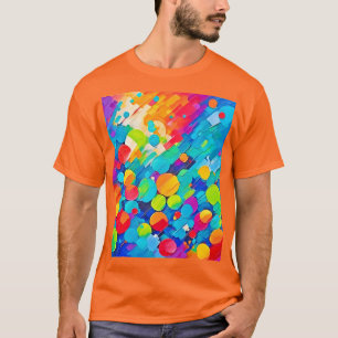 Camiseta Arte de Dança do Círculo Vibrante