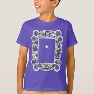 Camiseta Arte de Desenho da Moldura FRIENDS™