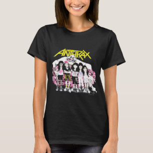 Camiseta Arte de Design de Banda Anthrax Grupo Clássico Thr