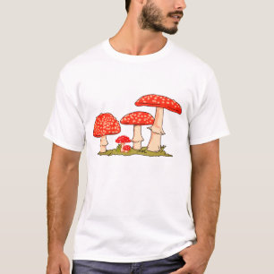 Camiseta Arte de design de cogumelos muito fofa