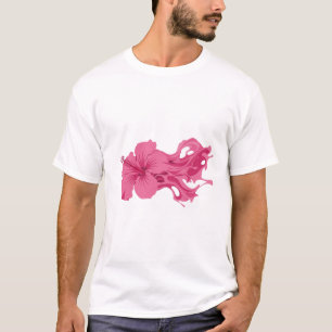 Camiseta Arte de Design de FLOR ABSTRATA na moda