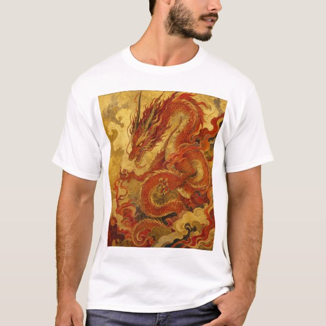Camiseta Arte de Dragão (Frente)