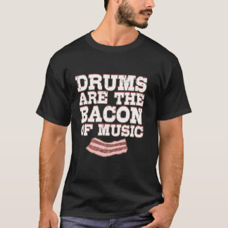Camiseta Arte de Drummer Engraçado para Homens, Drum Set Dr