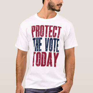 Camiseta Arte de Eleição Proteger o Voto Hoje Gráfico