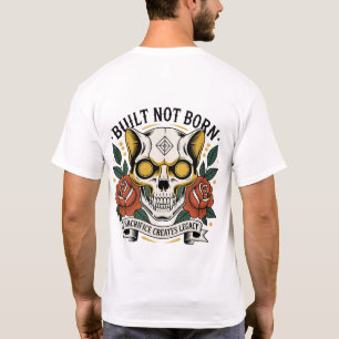 Camiseta Arte de Empoderamento Tatuagem — Design Resiliênci