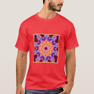 Camiseta Arte de Energia do Padrão Vibrante