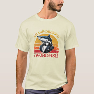 Camiseta Arte de Espadarte Humorística para Ventiladores do