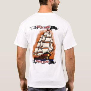 Camiseta Arte de Estilo Tradicional Vinculado a Homeward