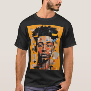 Camiseta Arte de Expressão Cultural de Identidade Negra Mod