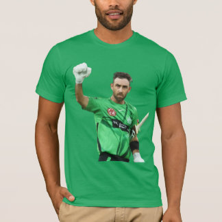 Camiseta Arte de Fã de Críquete Glenn Maxwell Melbourne Sta