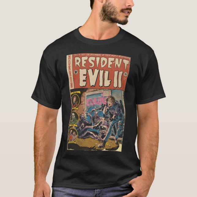Camiseta Arte de fã de Resident Evil 2 Capa de história em  (Frente)