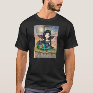 Camiseta Arte de Fantasia de Fada de Olhos Grandes e Fofa e