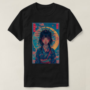 Camiseta Arte de Fantasia de Garota de Anime Japonesa 01