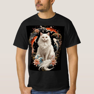 Camiseta Arte de Fantasia de Mandala Japonesa