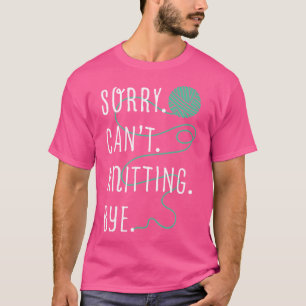 Camiseta Arte de Fibra de Tecido de Tricô Costurar Engraçad