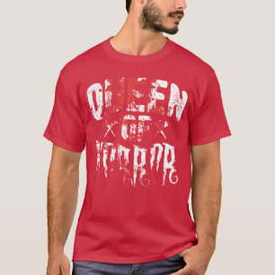 Camiseta Arte de filme de terror legal para mulheres garota