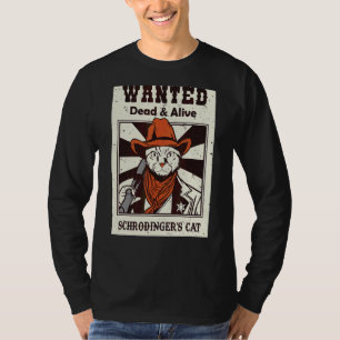 Camiseta Arte de Física Quântica de Gato de Schrodinger