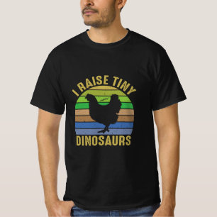 Camiseta Arte De Frango Eu Levanto Dinossauros Pequenos