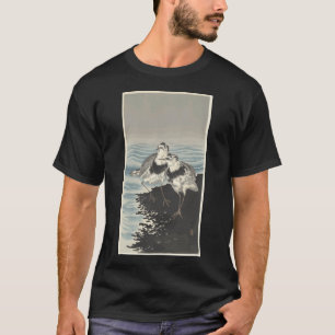 Camiseta Arte de Franz Marc A Um Bisonte no Inverno O Bison