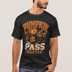 Camiseta Arte de Futebol de Halloween Mestre da Passagem de