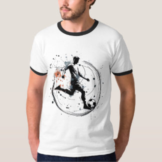 Camiseta Arte de Futebol Dinâmico