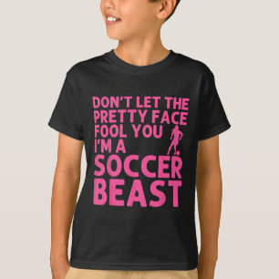 Camiseta Arte de Futebol Legal Para Mulheres Meninas Goleir