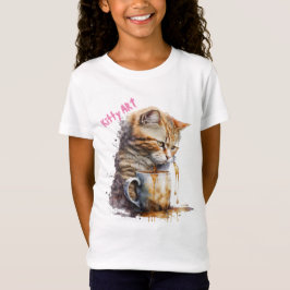 CAMISETA ARTE DE GATINHO