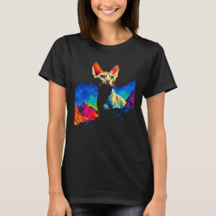 Camiseta Arte de Gato Devon Rex