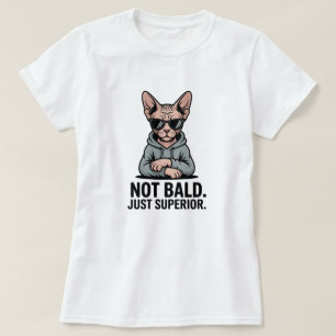 Camiseta Arte de Gato Sphynx Superior com Atitude Sarcástic