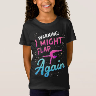Camiseta Arte de Ginástica Fofa para Meninas, Crianças, Mul