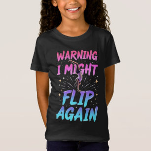 Camiseta Arte de Ginástica Fofa para Meninas, Crianças, Mul