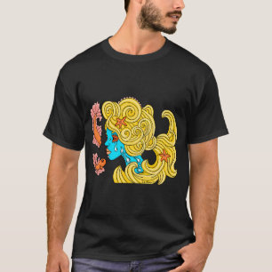 Camiseta Arte de Goldy e suas belezas sereia peixe fofa