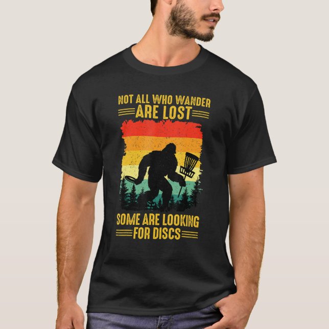 Camiseta Arte De Golfe De Disco Engraçado Para Homens Mulhe (Frente)