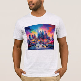 Camiseta Arte de Grafite Skyline em Londres