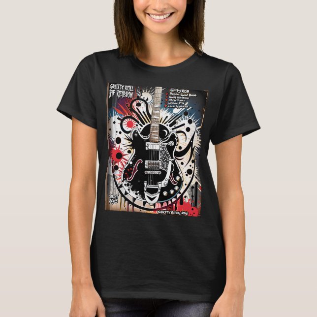 Camiseta Arte de Guitarra (Frente)
