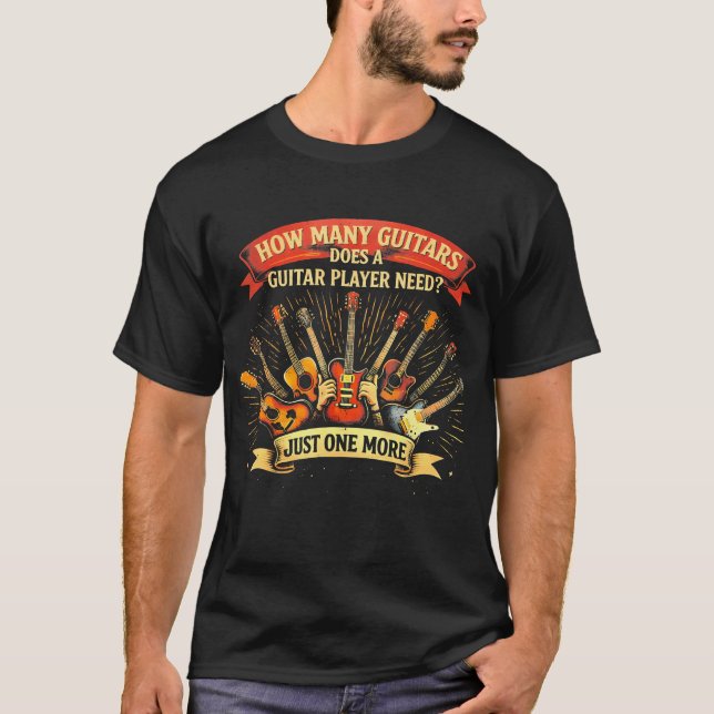 Camiseta Arte de Guitarra Divertida para Toca-discos (Frente)