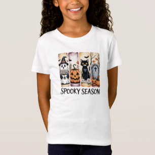 Camiseta Arte de Halloween da Temporada Assustadora