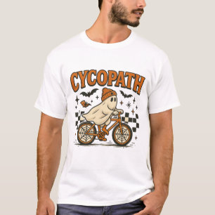 Camiseta Arte de Halloween de Fantasma Engraçado Andando de