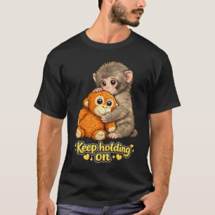 Camiseta Arte de Humor do Amante do Macaco Punho