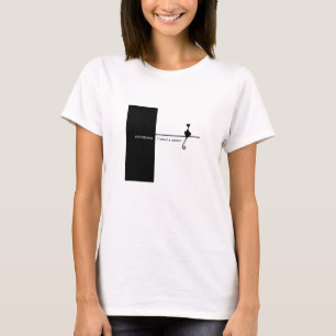 Camiseta Arte de Ilustração de Gato Preto Elegante