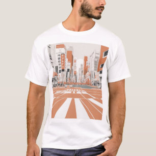 Camiseta Arte de Impressão de Design de Padrão Japonês Trad